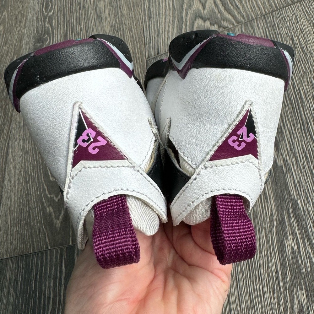 Jordan 7 Retro TD in Fuchsia Glow Size 6C - Picture 9 of 11